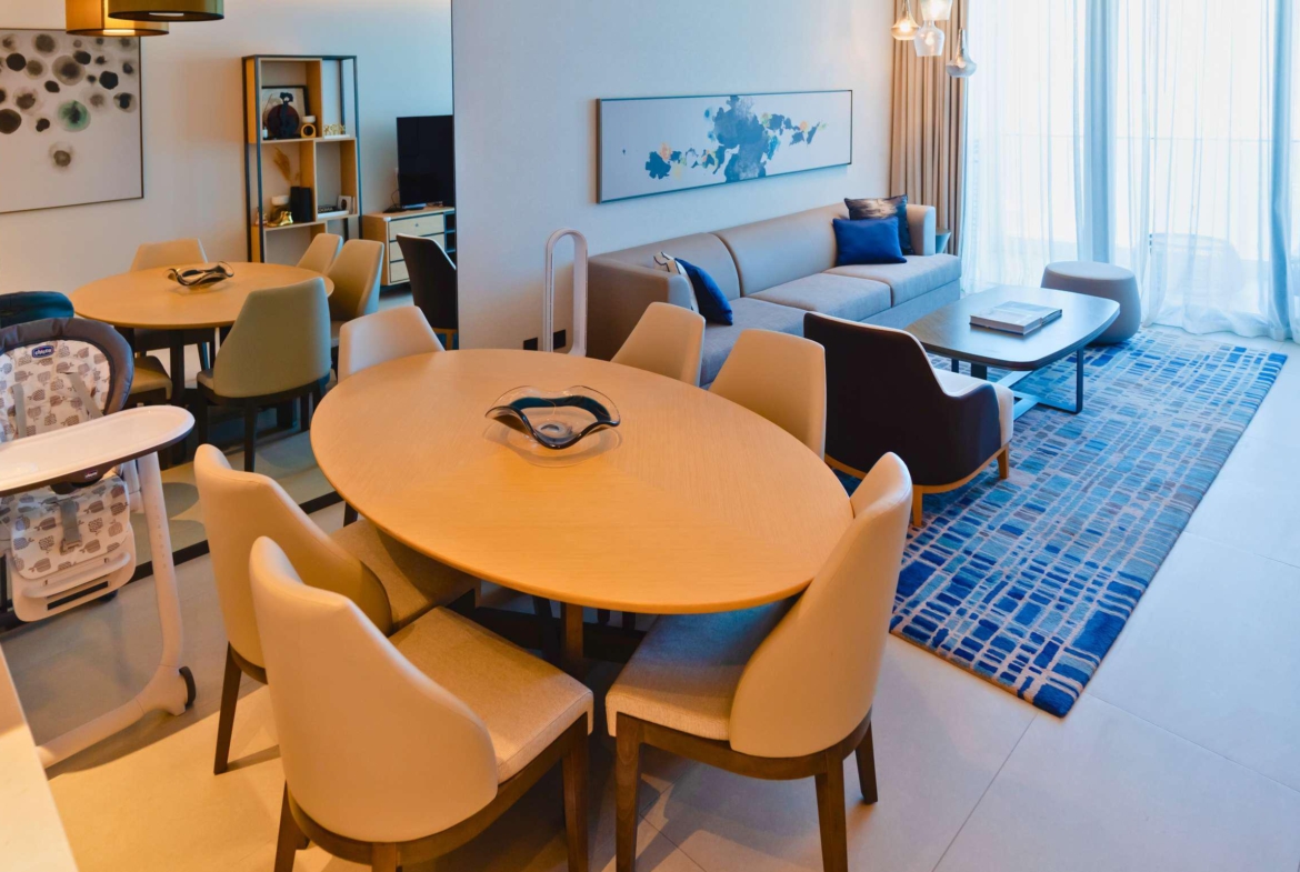 luxury 3 bedroom apartment for sale in the address beach residence-dubai